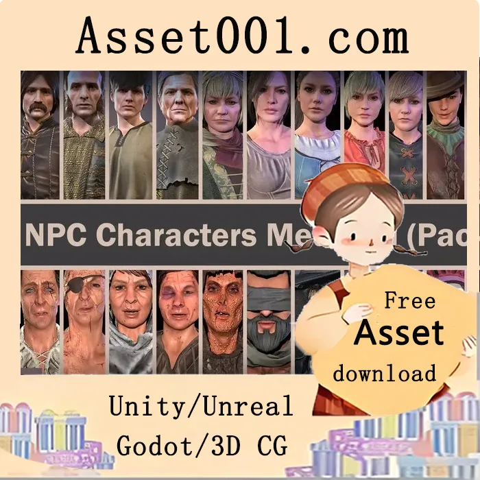 中世纪风格27个NPC角色包 v1.0|27 NPC Characters Medieval (Pack) v1.0