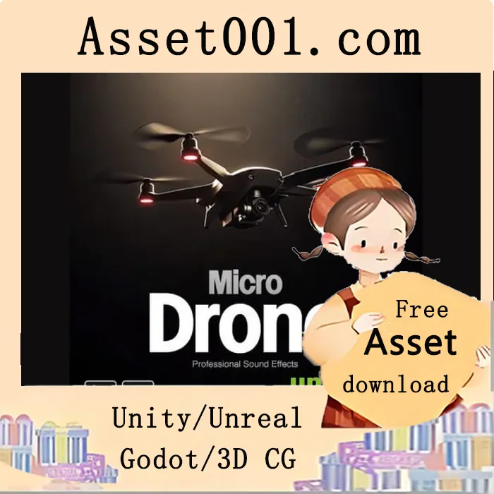 17个微型无人机音效免费下载（MP3和WAV格式）|Micro Drone Sounds Sound Pack v4.27+