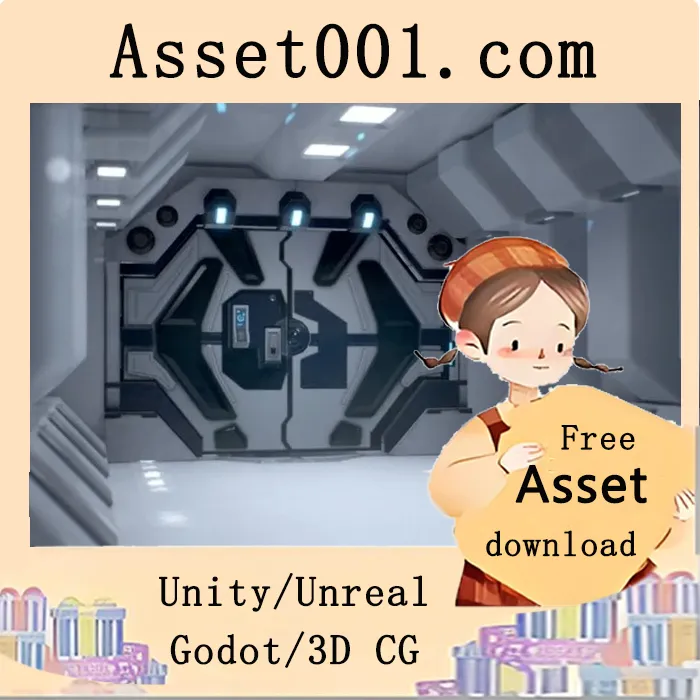 Unity蓝印动画科技门包（8款科幻风格门体，含蓝图动画）|SciFi Animated Doors Pack