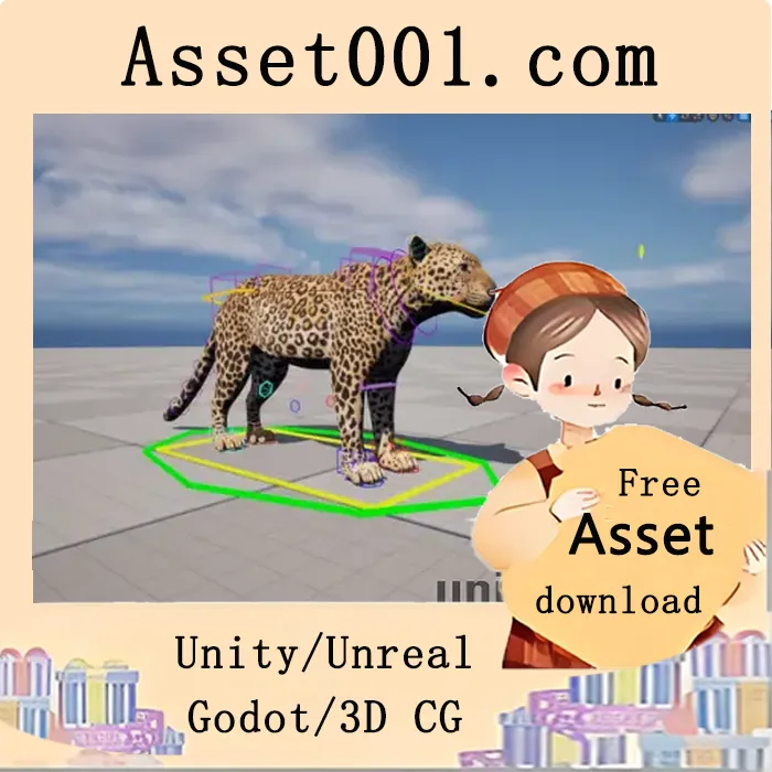 UE 5.3 中基于 Control Rig 的印度豹角色骨骼绑定实战演示|Indian Leopard Control Rig v5.3
