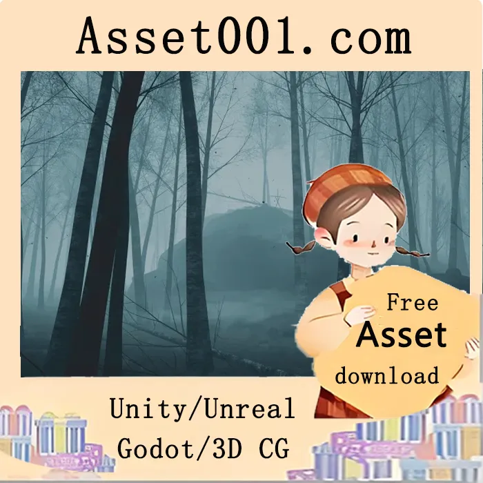 恐怖森林资源包：73个静态模型、83张纹理、44种材质，专为恐怖游戏设计|Horror Forest v4.27+