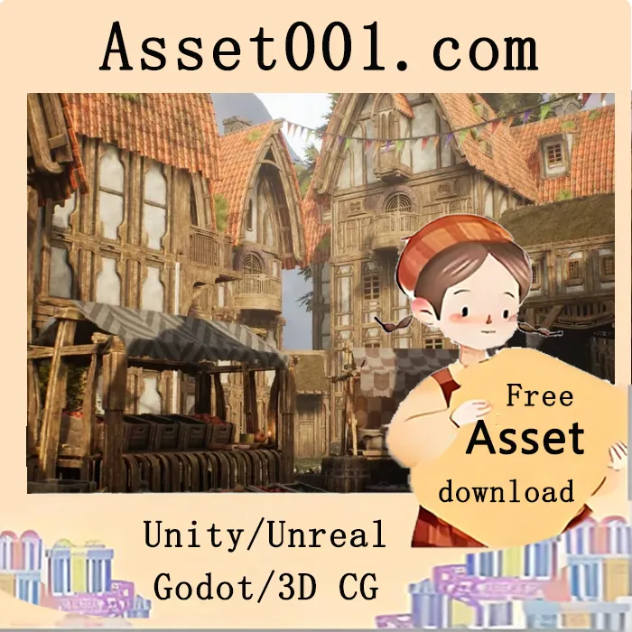 Medieval Market Environment ( Medieval Market Environment Medieval Market 3D ) v5.0+