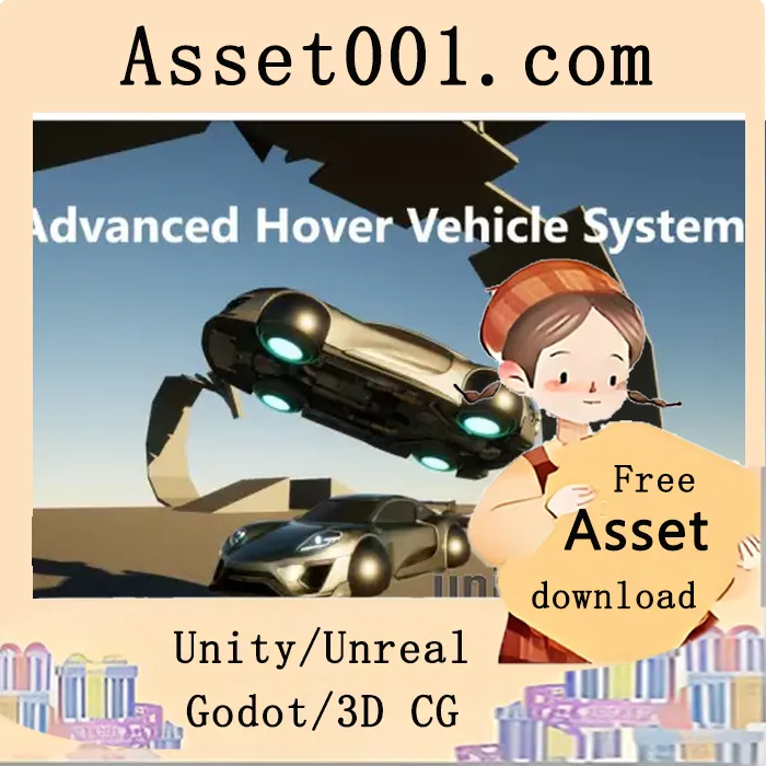 Unreal Engine 5 高级悬浮车辆系统插件（C++开发，支持蓝图项目）|Advanced Hover Vehicle System v1.0 (5.3+)