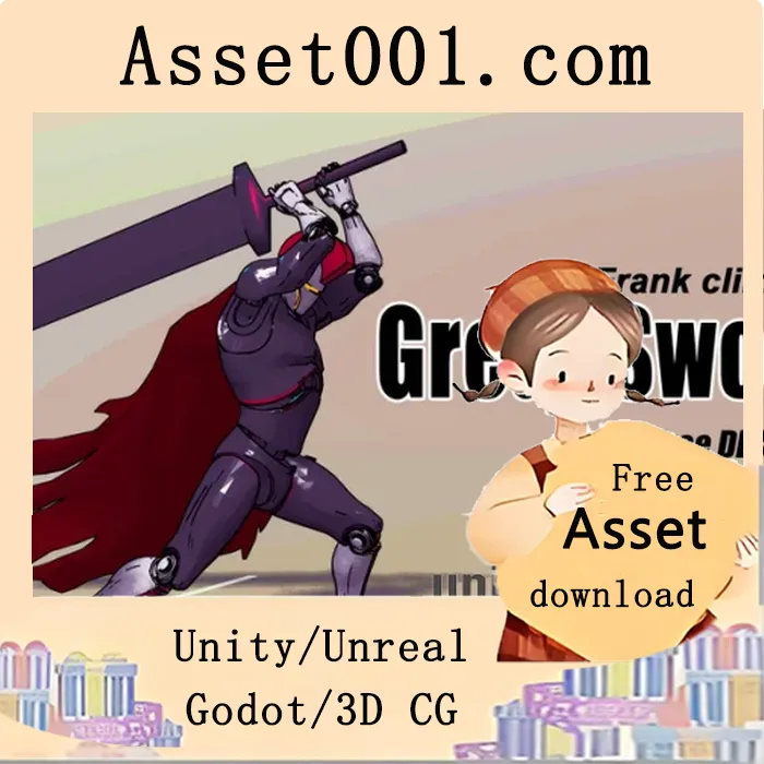 Frank Slash Pack 5+2 资产包：含剑、矛、武士等武器，支持根运动攻击，今年将新增道具|Frank Slash Pack ( 5 + 2 Asset) v4.24+