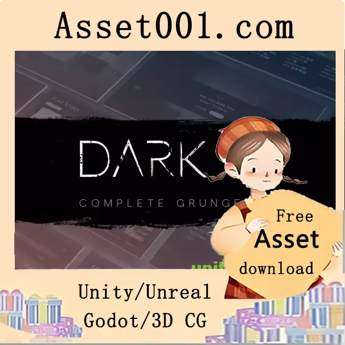 Unity恐怖风格可定制UI资产包：支持多平台与流畅过渡|Dark - Complete Horror UI v2.1.8