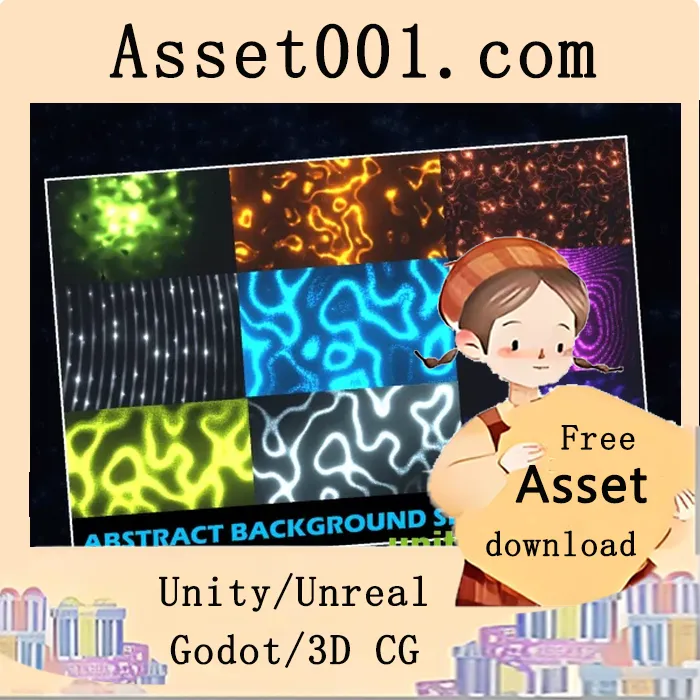 Unity ShaderGraph抽象动态材质包：银河、赛博、液态波纹等20种可定制背景材质|Abstract BG Shaders (Galaxy, Cyber.etc) v1.0