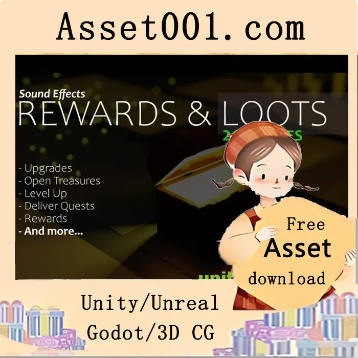 200+ 奖励与宝箱音效包：丰富多样，多层可选，灵活应用于游戏场景|Rewards & Loots - Sound Effects v1.0