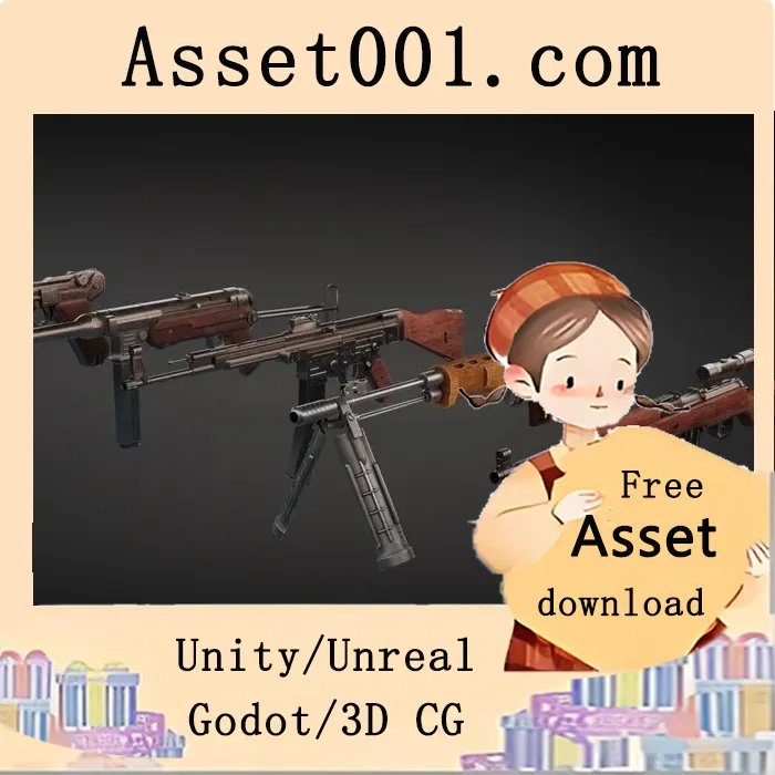 二战德国武器套装（含动画与多种纹理）|WW2 Germany Weapons 5.1