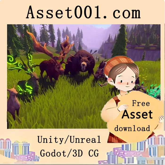 stylized森林动物RPG资源包：500+动画+100+自定义图标，节省60美元|Stylized Forest Animals - RPG Bundle