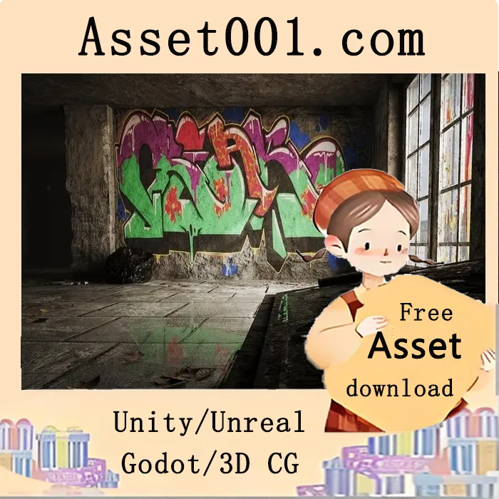 定制主材质实现废弃建筑多样化材料表现|Abandoned Building