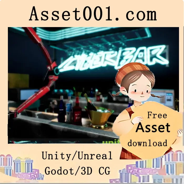 高质量、完全优化的赛博朋克/科幻未来酒吧资产包|CyberPunk / Sci-Fi Bar Asset Pack v5.3+