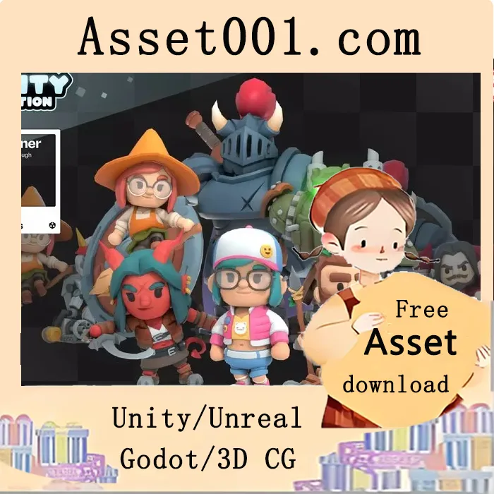 Unity KayKit 神秘系列5：14个低多边形角色及40+配件礼包|KayKit - Mystery Series 5 (for Unity) v1.0.1