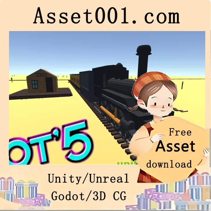 58个低多边形西部主题模型包，适用于创建西部小镇或木质结构|9t5 Low Poly Western v1.0