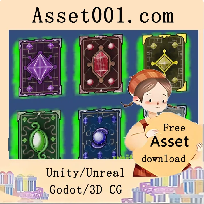 2D模块化卡片与物品资源包|2D Modular Cards KIT v1.0