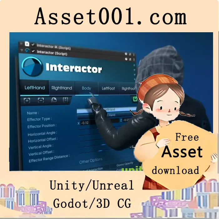 Unity Interactor：秒级实现无缝交互的IK解决方案|Interactor - Interaction Handler for IK v0.999b