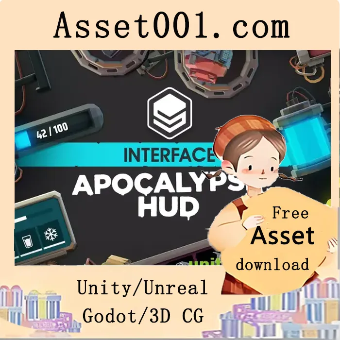 Apocalypse HUD UI组件包：基于Unity UGUI的快速构建与定制|Apocalypse HUD - Synty INTERFACE - GUI v1.0.7