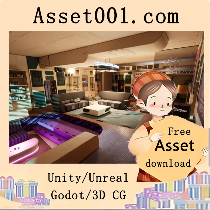 科幻公寓场景包，专为Unreal Engine项目设计|Scifi Apartment