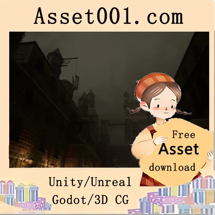 哥特风格街道环境包，含103个独特网格模型，支持游戏项目高效开发|Gothic Street Environment ( Gothic Street Environment Fantasy Building House ) 5.5