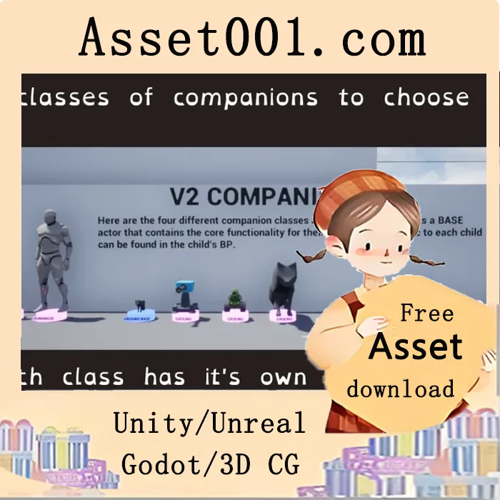 Unity 4.26+ 兼容组件：实现四类伙伴的生成、任务分配与共用功能|Companion Component 4.26+