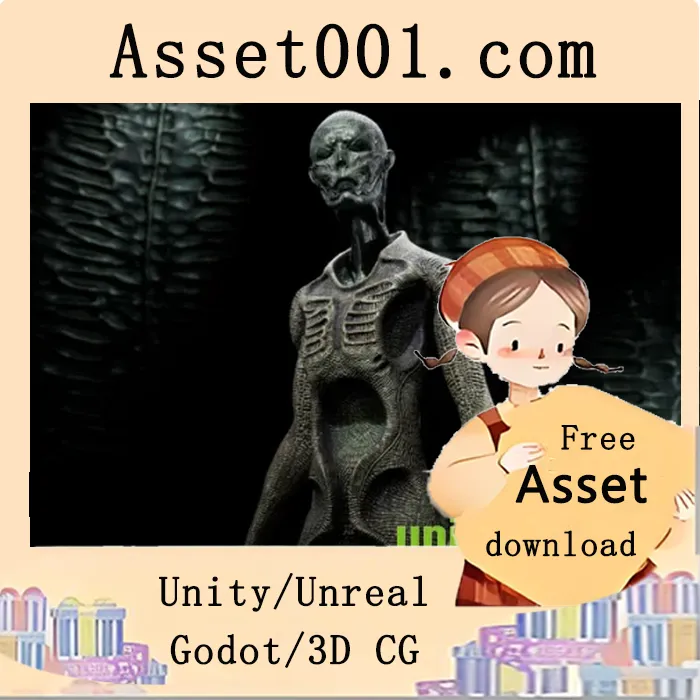 高质量科幻角色模型包（含25万面数，Epic骨骼绑定，Substance Painter材质）|Vintage SciFi character pack VOL4 Creature v4.26-4.27+