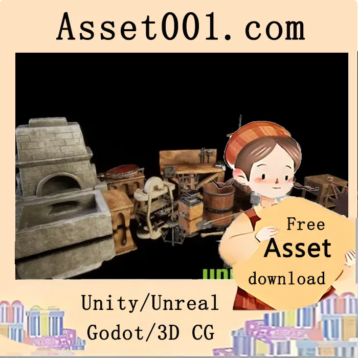 21件高品质纳米材质中世纪道具，4K纹理，细节丰富，轻松集成场景|Blacksmith Props - Blacksmith Forge- Medieval Props v5.0+