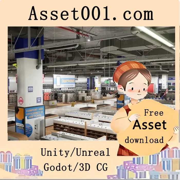 进入超真实感的电子产品旗舰店环境|Electronics Mega Store Modular Environment 5.7