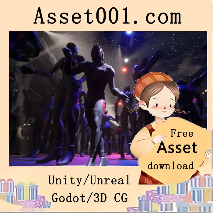 Unity舞动动作包4.24+：夜店狂欢场景全场景动画集合|Dance Party - MoCap Pack 4.24+