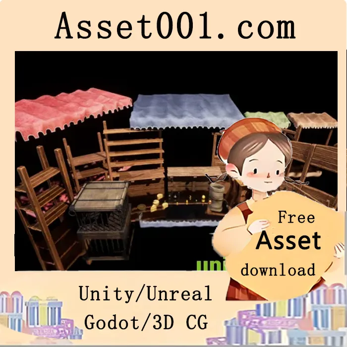 Nanite中世纪市场与商铺套件 - 高清4K细节道具包|Nanite Medieval Market & Shop Kit - Market Props v5.0+