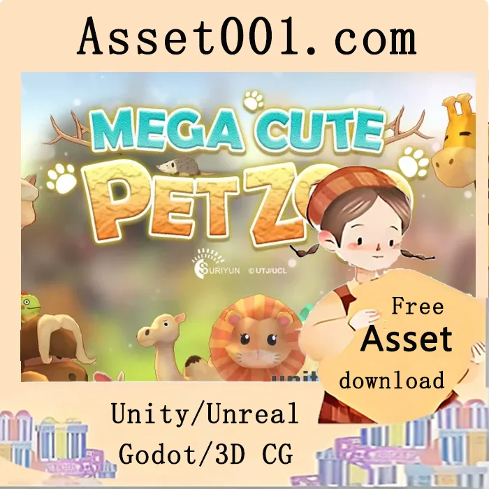 MEGA Cute Pet Zoo 全套资源包包含内容|MEGA Cute Pet Zoo v2.0