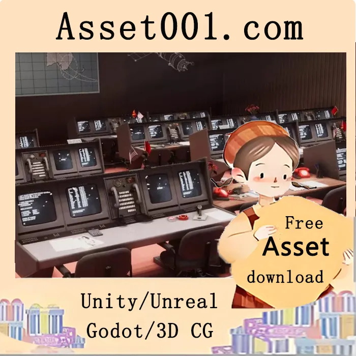 苏联发射中心模组化场景包：含130+道具，支持第一人称/VR，10.24ppm高清材质|Space Launch Ground Control Command Center v1.0