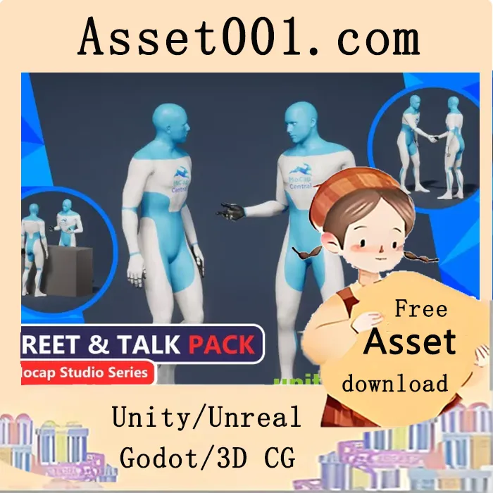 MoCap Central 推出 130+ 条高质量动作捕捉动画：人物问候与对话互动场景|MC Greet & Talk - Believable 3D Animations by MoCap Central v1.0.0
