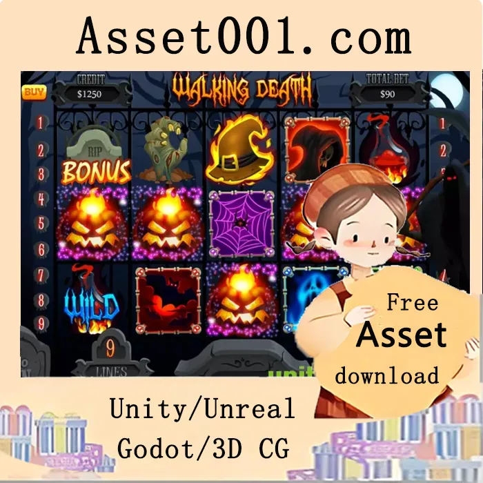 万圣节主题老虎机游戏资产包（含动画与PNG素材）|Halloween slot game assets v1.0