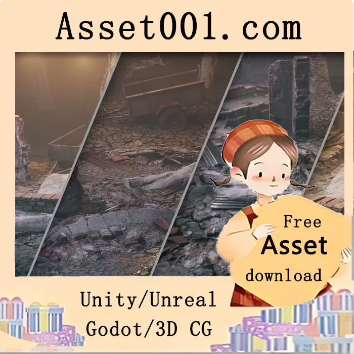 30+种真实扫描垃圾与废弃物3D模型包（支持Nanite与PBR材质）|Trash and Debris Vol.3 (5.0+)