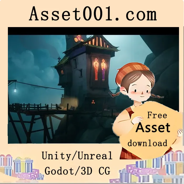 stylized perched church 68个资产包 全面优化的游戏级环境资源|Stylized Perched Church ( Stylized Perched Churche Church Hilltop Stylised 3D ) 5.5