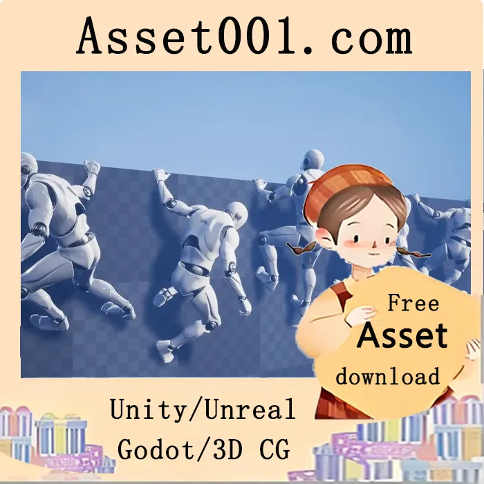 Unity第三方人物攀缘动画包：38个手动画帧，支持原地与根运动模式|Ledge Animation Set 4.26+