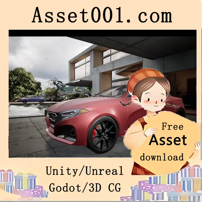 High-End Sedan Car 02 Driveable Animated Realistic ( Car Cars Sedan Drive ) 5.7