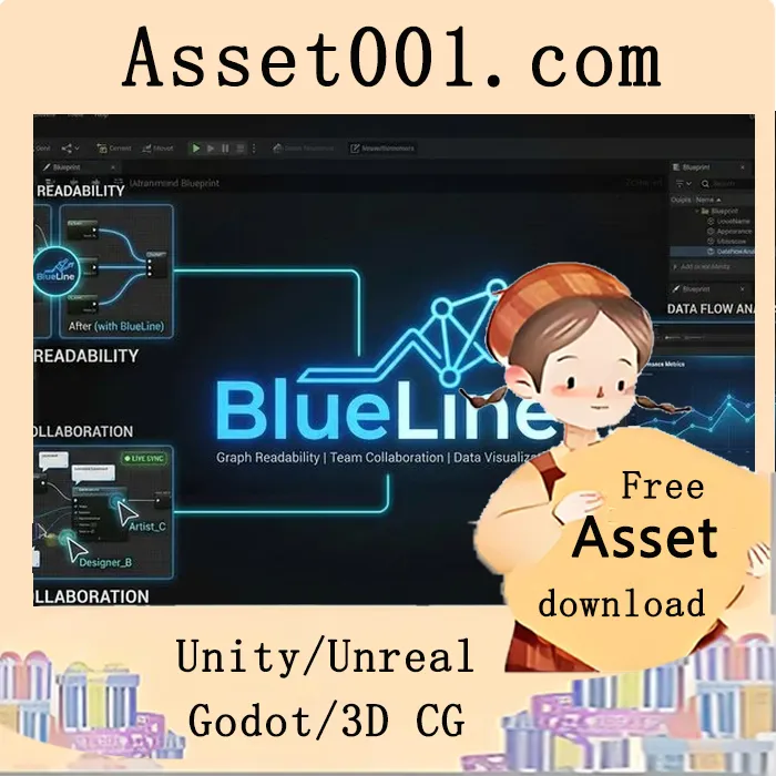 BlueLine 5.7：Unreal Engine 5 中的智能标签与节点对齐功能|BlueLine Smart Tagging & Node Alignment 5.7