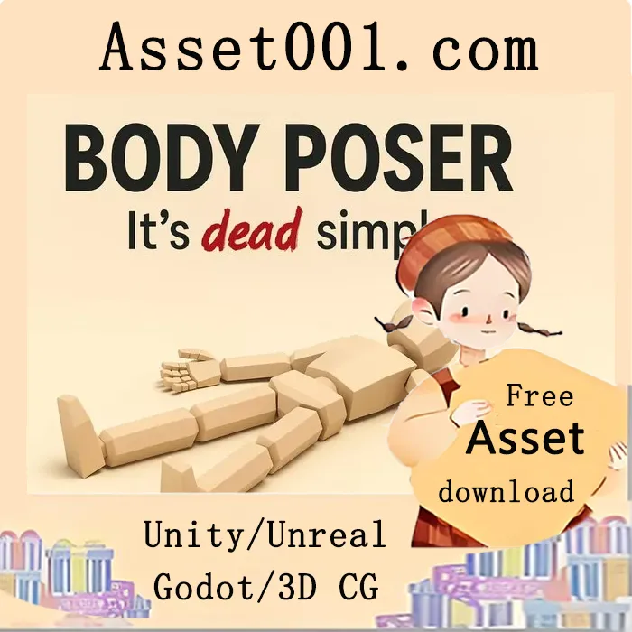Unity BodyPoser：简单高效的场景角色手动布姿工具|Body Poser - It's dead simple v1.4 (22 Jan 2026)