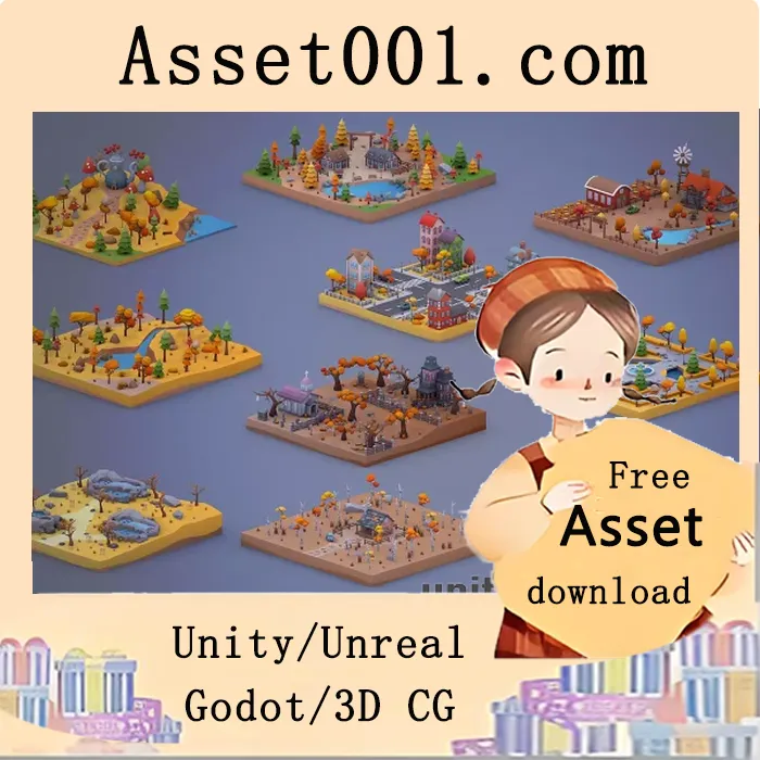 Low Poly Autumn Locations Pack v1.0.0