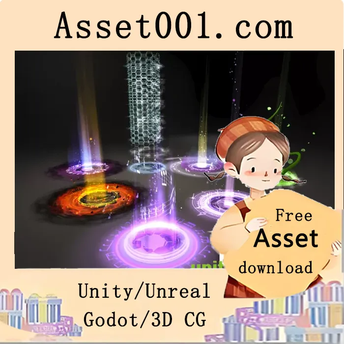 Unity门户/升级/传送/跃迁特效合集（28个预制件）|The Beautiful Portal/Level up/Teleport/Warp VFX v1.0