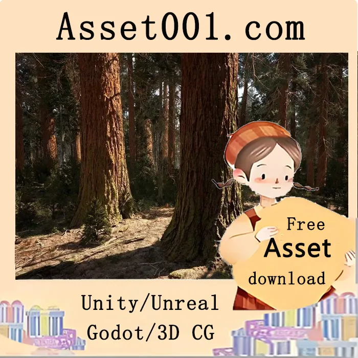 UE5 纳尼特技术支持的红杉森林景观生物群系——带遮罩植被的高精度场景包|MW Redwood Forest Trees Biome 5.6