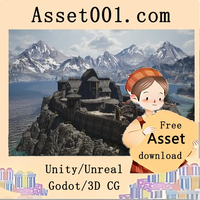 北欧维京城堡环境场景包：包含137个独特模型，AAA级细节，游戏级优化|Medieval Nordic / Viking Castle Environment 5.3+