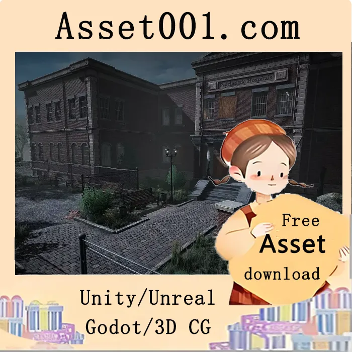 废弃精神病院模组建筑：355个预制件打造可定制医院场景|Abandoned Psychiatric Hospital v1.3