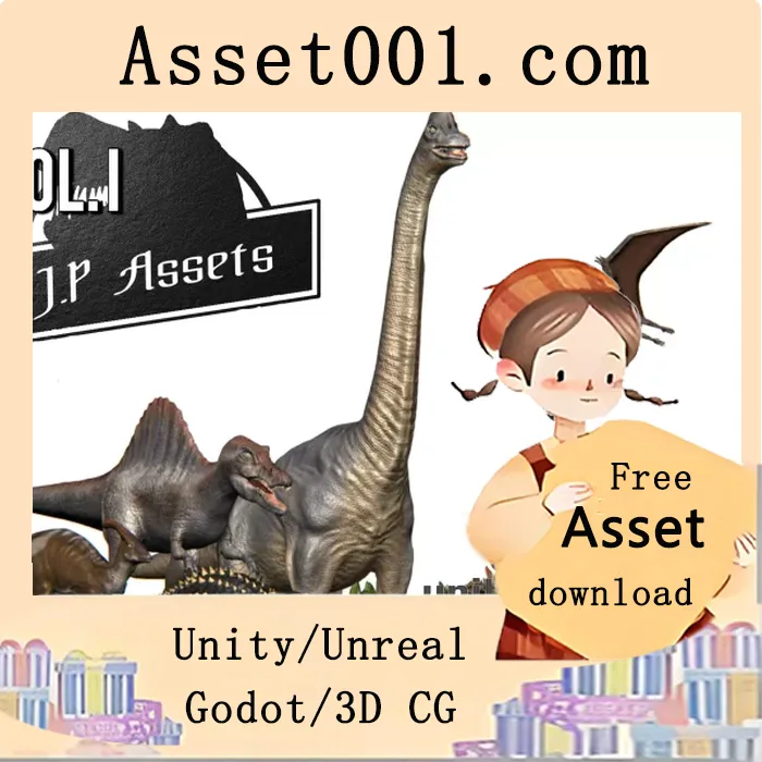 Jurassic Pack Vol. I：13款可玩恐龙资源包（含AI行为、动画与生存系统）|Jurassic Pack Vol. I Dinosaurs v2022