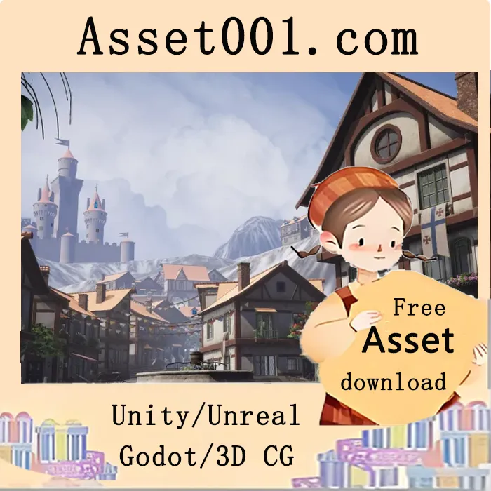 Unity资产包推荐：可编辑的中世纪小镇模组，含290+模型与特效库|Modular Medieval Town - Medieval Town v2.1