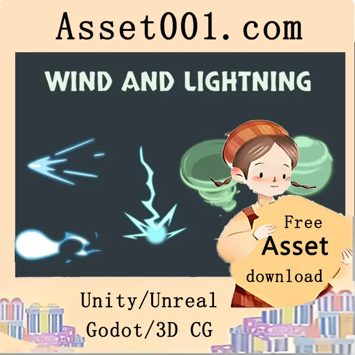 顶部俯视风与闪电魔法效果包：专为2D回合制战斗设计的动态像素艺术特效集|Top-Down Wind and Lightning Magic Effects Pack