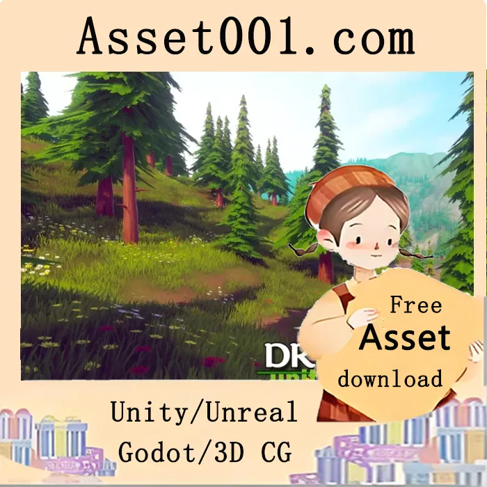 Unity 高质量风格化开放世界环境资产包（支持 URP，含110个预制件）|Dreamscape Nature Mountains - Stylized Open World Environment v1.1 (21 Jan 2026)