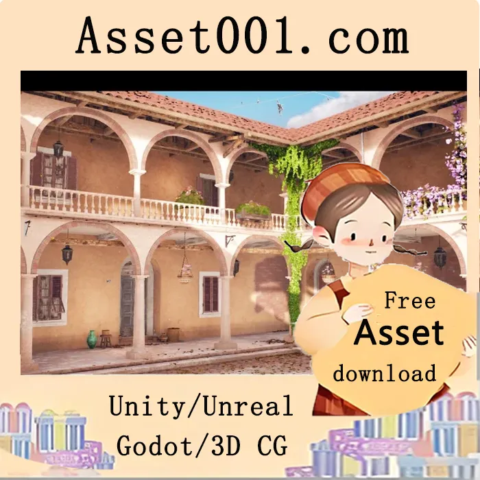 风格化地中海庭院场景（82个网格模型）|Stylized Mediterranean Courtyard ( Stylized Stylised Mediterranean Courtyard ) v5.3+