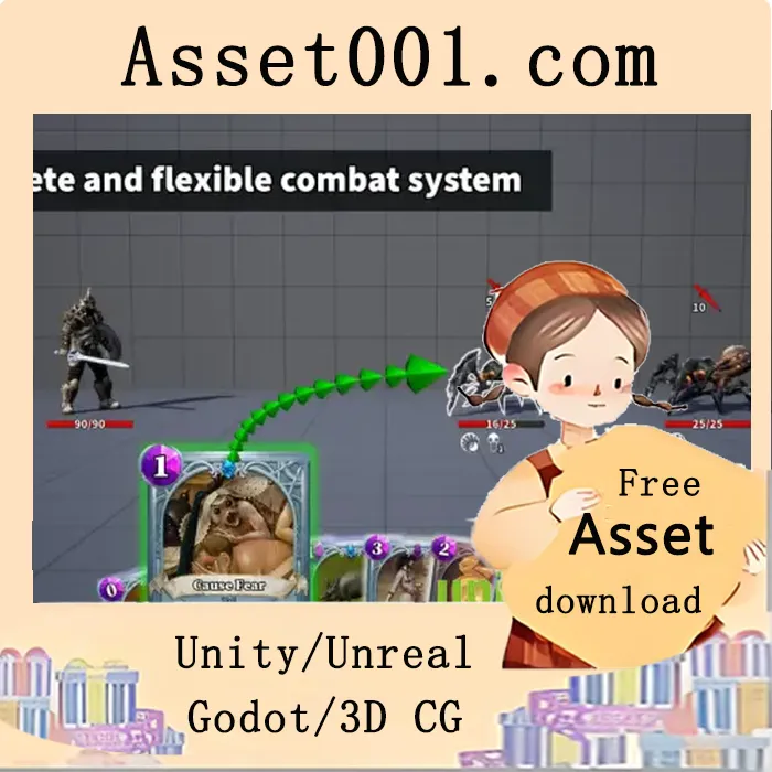 Unity/Unreal Roguelike卡牌构建工具包：模块化、数据驱动的完整 deckbuilder 游戏解决方案|Roguelike Deckbuilder Toolkit v1.3 (5.3+)