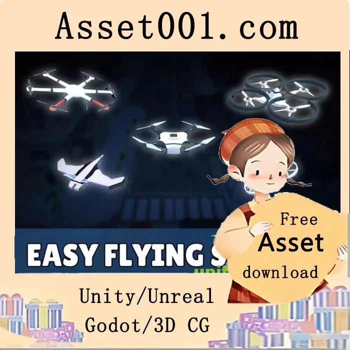 Unity轻量级物理飞行控制器资产包：支持多机型与跨平台飞行体验|Easy Flying System v2.0.2